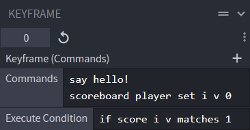 Commands Keyframe