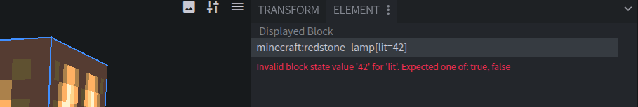 An invalid blockstate
