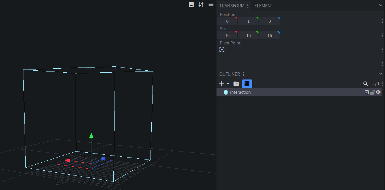 Interaction example