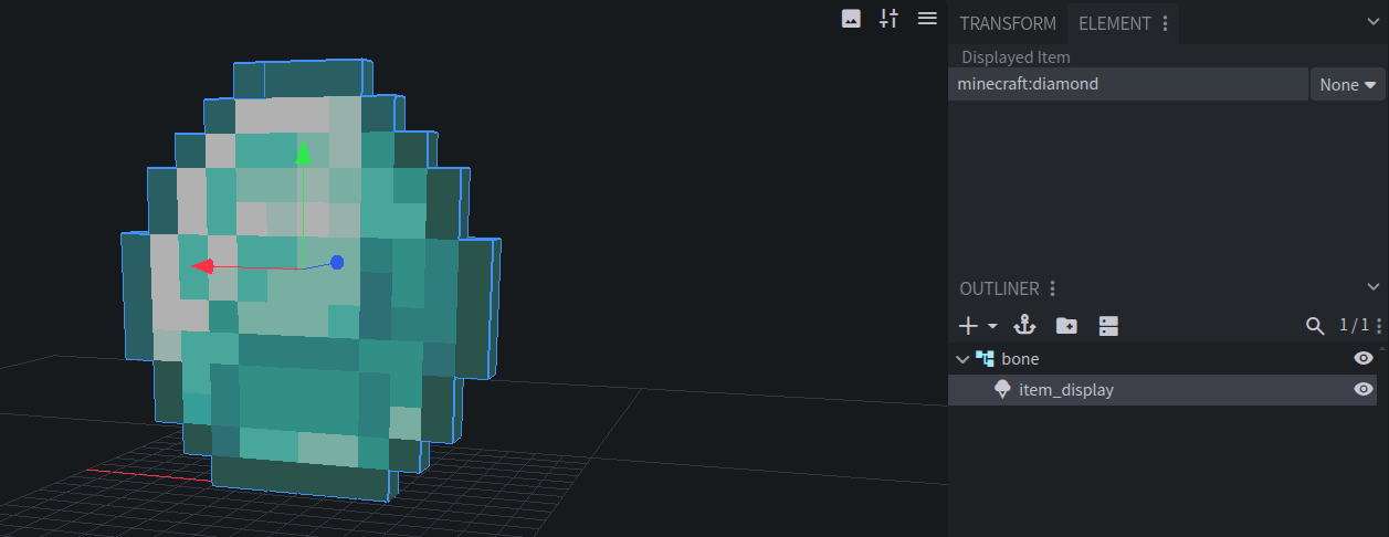 Item Display example